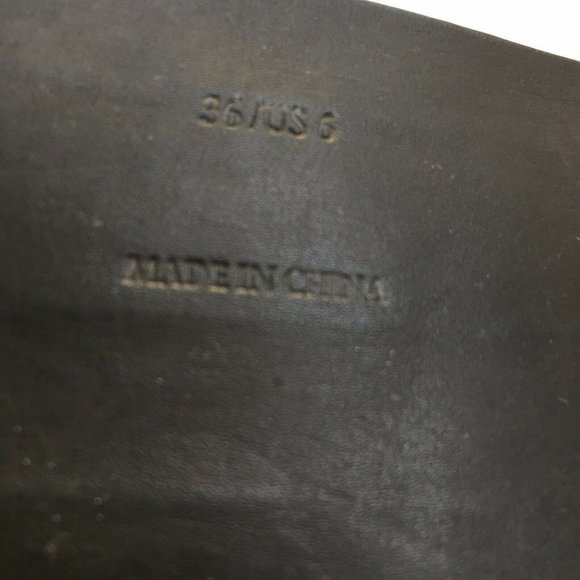 Rag & Bone Seldon Leather Sandal Slide blk wht Sz6 - Picture 7 of 9